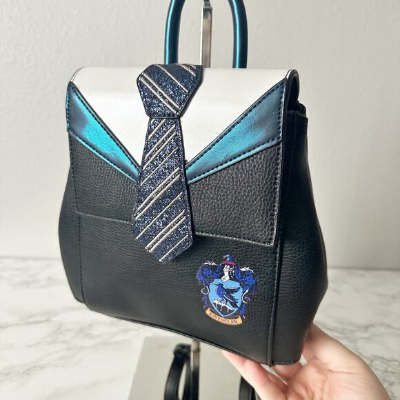 Harry Potter x Danielle Nicole Ravenclaw Uniform Mini Backpack Bag Faux Leather - Picture 2 of 16